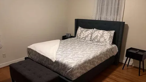 Bedroom with queen bed