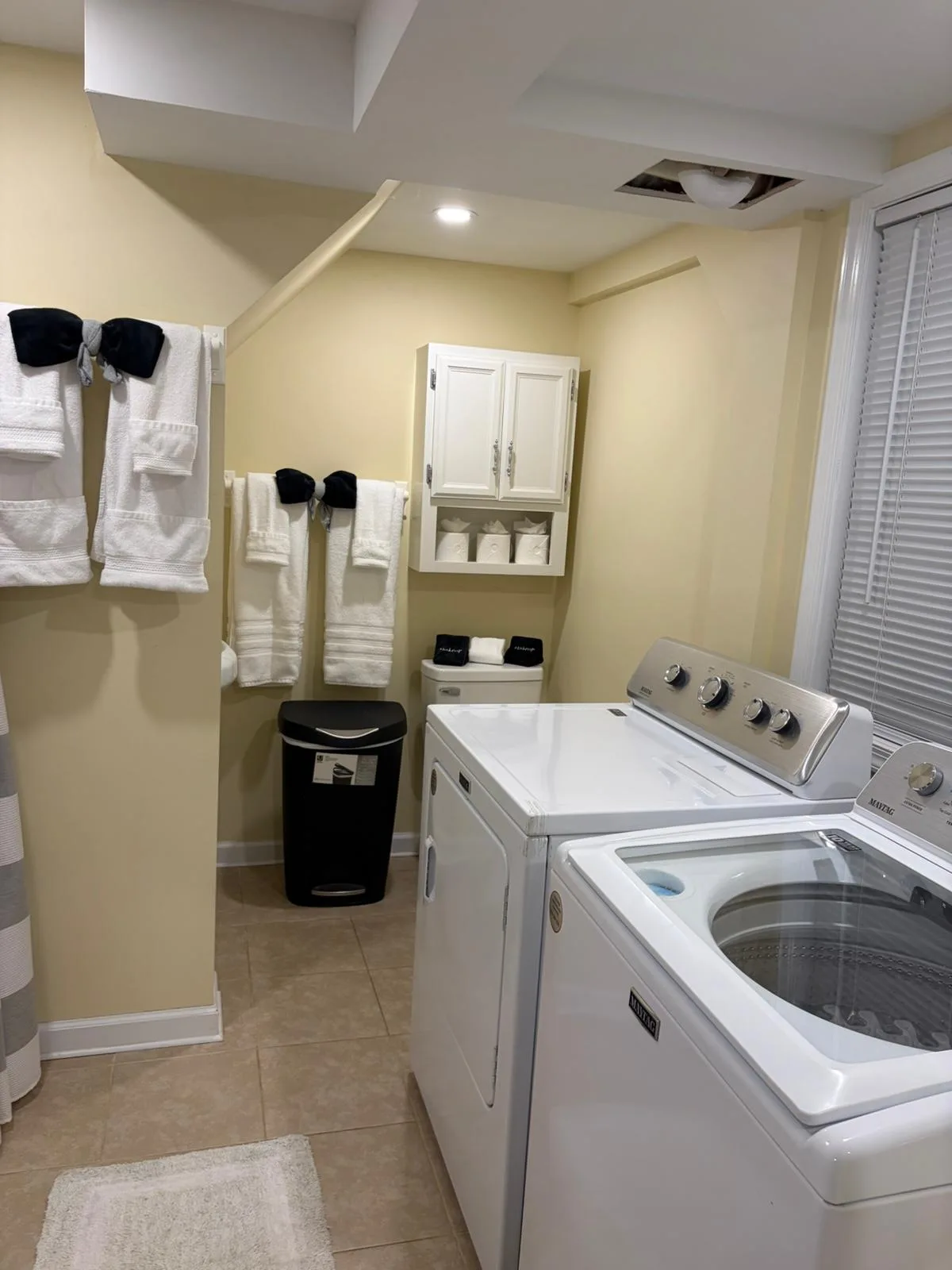 Laundry room with washer and dryer